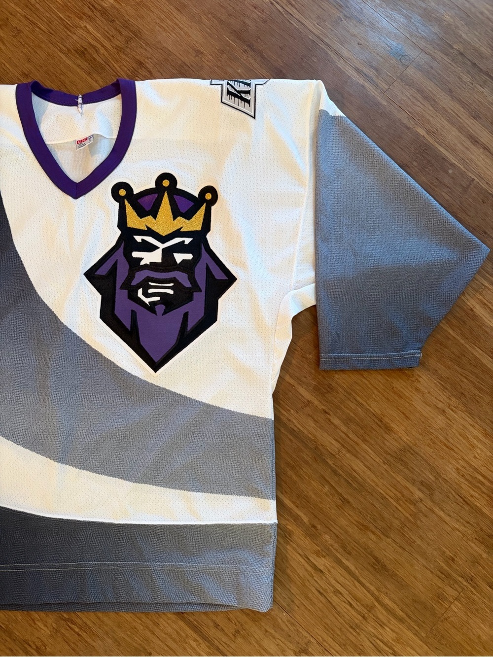 NHL Vintage 90s CCM RARE Los Angeles Kings Burger King Alternate Jersey Size M - Picture 3 of 10